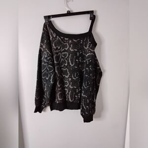 Stylish Black and Gray Women's Sweater